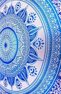 Manta de algodón con estampado de mandala floral, doble tapiz para colgar en la pared, sábana estampada, decoración para el hogar de varios estilos, por consignantes indios - Product Image 4