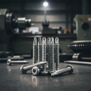 PDC Model 7.1 Pan Head Self-Drilling Point Stainless Steel (304/316/410) Metric-Inch Standard Thread Natural Finish Class 8 - Product Image 1