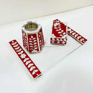 Ensemble cadeau de luxe arabe pour l'Aïd et le Ramadan, brûleur de bakhoor en nacre fait à la main, écologique, Divine Glow - Product Image 1