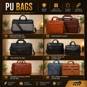 Bolso para Portátil Cuadrado Clásico de Cuero Genuino, Confección Artesanal, Maletín de Uso Diario, Bolsa Bandolera para Oficina, Viajes y Trabajo - Product Image 6