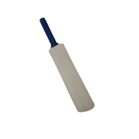 Precio al por mayor, calidad superior, acabado blanqueado, estilo clásico, Mini bate de Cricket de madera, agarre de goma de 15 "y 12", embalaje personalizado