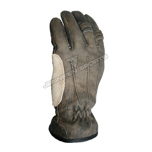 Gants de moto en cuir véritable antique pour hommes et femmes, compatibles écran tactile, durables, toutes saisons, pour motocross et course - Product Image 3