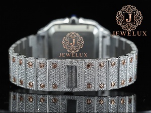 Reloj de Lujo con Diamantes de Moissanita para Hombre, Estilo Hip Hop, Resistente al Agua, para Uso Diario y Eventos Especiales, en Venta - Product Image 3