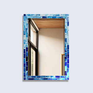 Espejo de Pared con Marco de Incrustaciones de Hueso, Moderno y de Lujo, para Decoración del Hogar, Diseño Ecológico Hecho a Mano - Product Image 2