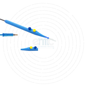 Crayon électrochirurgical bipolaire manuel en acier inoxydable à usage unique avec nettoyeur de pointe et étui - Product Image 4