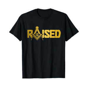 Camisetas Masónicas para Hombre, Diseño de Símbolo de Maestro Masón, Gráficos de los Caballeros Templarios, Impresión DTG, Talla Grande, Corte Largo, Algodón Grueso - Product Image 2