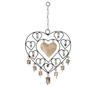 Campanas de Viento de Metal con Acabado Dorado para Colgar en la Pared, Decoración para el Hogar, Jardín y Exteriores - Product Image 4