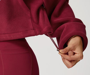 Veste coupe-vent et chaude à col montant avec cordon de serrage autrichien pour femme, idéale pour la course à pied, le sport et le yoga - Product Image 4