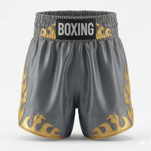 Shorts de combat professionnels de qualité supérieure, logo d'équipe personnalisé, shorts de boxe sublimés, taille haute élastique, vêtements de combat MMA - Product Image 1