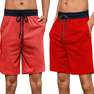 Shorts Bermuda pour hommes, couleur unie, séchage rapide, avec cordon de serrage, poches, vêtements de sport décontractés, options gris et noir - Product Image 4