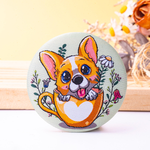 Presse phù hiệu kim loại OEM nhà máy Quà tặng khuyến mãi Custom made in logo trống vòng huy hiệu nút - Product Image 2