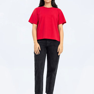 Camiseta de Mujer Moderna y Elegante Antiarrugas, Servicio OEM, Venta al Por Mayor, 100% Algodón Sostenible, Nuevo Estilo - Product Image 6