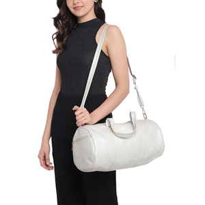 Luxury Gym Backpack & Duffle Bag with Shoe Compartment Genuine Leather Light Weight Carry-On for Sports Travel - Product Image 6