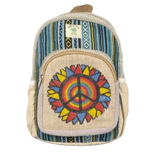 Sac à dos étudiant en coton de chanvre de l'Himalaya, sac à dos de haute qualité pour usage quotidien - Product Image 1