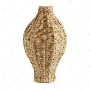 Vase en jonc de mer fait main Vietrustic pour décoration de table - Product Image 5