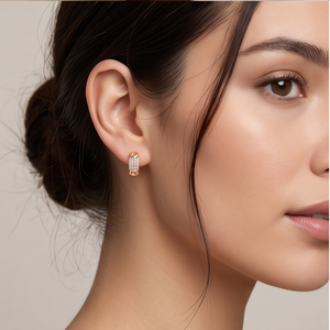DIVYORO CRYSTAL HOOPS - Product Image 3