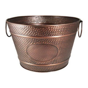 Bacs à vin ovales galvanisés New Look, décoratifs pour restaurants et bars, refroidisseurs à vin en métal de haute qualité, bacs à boissons - Product Image 2