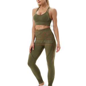 Nuevo Diseño, Conjunto de Yoga para Mujer con Logotipo Personalizado, Secado Rápido, Transpirable, en Venta - Product Image 5