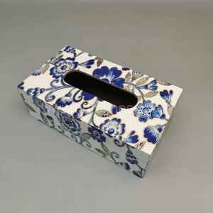 Boîte à mouchoirs carrée en os incrusté, artisanale et écologique, de conception traditionnelle indienne, pour la décoration du salon ou du bureau - Product Image 4