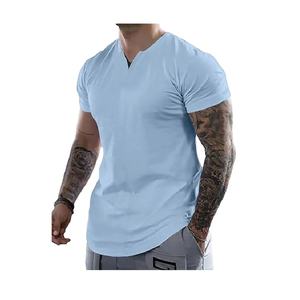 Camiseta de hombre de manga corta, informal, de color sólido, extragrande, orientada a la exportación, 100% algodón, la mejor de Bangladesh, precio de fábrica. - Product Image 1