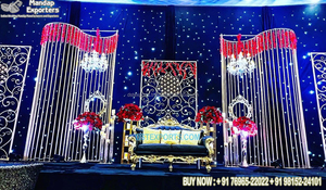Islamic nikah เทียนโลหะเวทียืนสำหรับตกแต่งงานแต่งงาน - Product Image 5