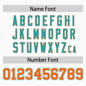 Custom <b>White</b> American Football Jersey Orange Teal Accents Heat-Transfer Printed Breathable Mesh Material V-Neck Sleeveless - Product Image 6