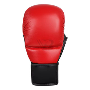 Gants de boxe professionnels pour adultes, en cuir de vachette imperméable, avec fermeture auto-agrippante, pour hommes et femmes - Product Image 1