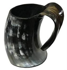Premium Quality Natural Horn <b>Beer</b> Mug Leak Proof Reusable Sustainable Transparent Portable Gift Office Wedding Hotel Floral - Product Image 2
