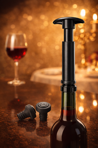 <b>Wine</b> Saver <b>Pump</b> Reusable Plastic Stopper for <b>Wine</b> Bottle Preservation Modern Bar Accessory - Product Image 6