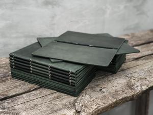 Porta Menús Profesional de Cuero Genuino para Restaurante, Cafetería, Hotel, Elegante, LMC-0088 - Product Image 3