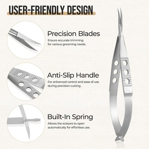 Pinze professionali ecologiche per cuticole manicure tagliente taglio preciso tagliaunghie dita in acciaio inox OEM - Product Image 5