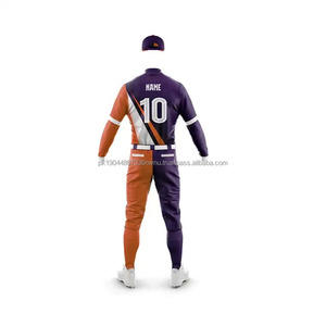 Professional 2024 High Quality Breathable Printed <b>Light</b> <b>Weight</b> Polyester/Cotton Customizable Baseball Uniform - Product Image 5