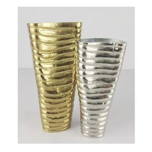 Gold Metal Flower Vase <b>Table</b> Top Decorative Accent for Living Room Hallway Flower Vase for Office Festive Occasion Wedding Decor - Product Image 5