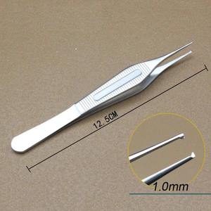 Pinzas de tejido de acero inoxidable Adson para rinoplastia, cartílago, cirugía plástica ocular y uso general - Product Image 6