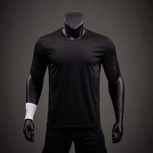 Camiseta Deportiva Unisex de Poliéster, Corte Holgado Informal, Color Sólido, Manga Corta, Transpirable, Antiarrugas, 220g, Lisa - Product Image 3