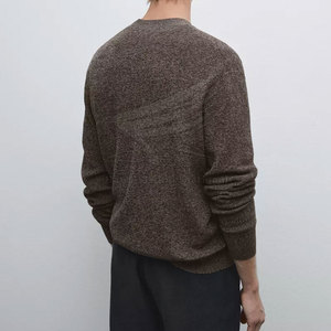 New Design Winter Breathable Front Logo Men's <b>Cardigan</b> <b>Sweater</b> 100% Cotton Knitted High Quality Wholesale - Product Image 4