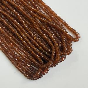 Perles de kyanite orange naturelle facettées en forme de rondelle, pierres précieuses de haute qualité, perles de kyanite en vrac pour la fabrication de bijoux, vente en gros - Product Image 2