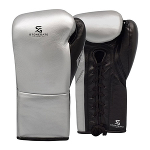 Gants de boxe personnalisés avec logo, en cuir de vache véritable, pour entraînement et sparring, Muay Thai, Kick Boxing, 2026 - Product Image 1