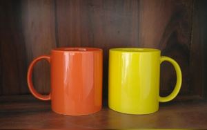 Mug en céramique de qualité A++, blanc uni, pour sublimation, 330 ml - Product Image 4