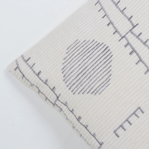 Hand Tufted Texture Boho Blue and Gray Stripe Fringe Cushion Cover Handmade <b>Decorative</b> <b>Pillow</b> Case for Sofa Bedroom Living Room - Product Image 2