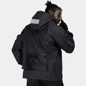 Wholesale Mens Techwear <b>Jacket</b> Tactical Urban Streetwear Waterproof Windbreaker Multi-pocket Functional Cyberpunk Cargo Coat - Product Image 4