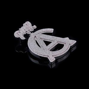 จี้ห้อยคอแบบคลาสสิกประดับเพชรโมอิสซาไนต์ VVS1 ชุบเงินแท้ 925 พร้อมตัวอักษรแบบกำหนดเอง  ของขวัญสุดพิเศษ - Product Image 3