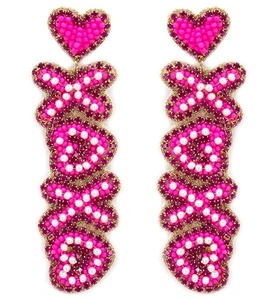 Boucles d'oreilles pendantes Cœur Rose Doux Superposées Saint-Valentin pour Femmes et Filles, Idéales pour Fêtes et Cadeaux 2026 - Product Image 2