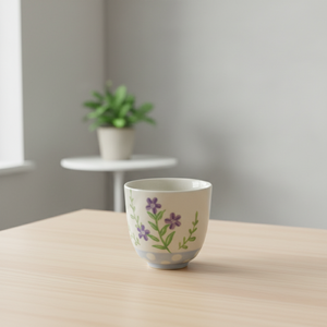 Taza de Té de Gres de Primera Calidad 3460938-0.12 con Estampado de Flores en Toda la Superficie - Product Image 2