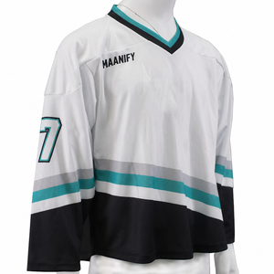 Jersey de Hockey sobre Hielo Personalizado, Uniforme de Equipo Sublimado, Ropa Deportiva Unisex de Moda, Profesional, OEM, Venta al Por Mayor, 100% Poliéster - Product Image 2