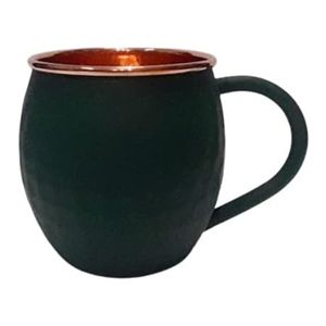 Mug Moscow Mule en Cuivre Martelé 100% avec Logo Personnalisé, Anti-fuite, Compatible Lave-vaisselle, Idéal pour Fêtes et Célébrations, Décoratif - Product Image 1