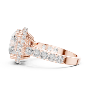 แหวนหมั้นเพชรทรงมินิมอลคลาสสิกทองคำ 10K ประดับเพชรเลี้ยงในห้องปฏิบัติการ รุ่น Imperial Rose Brilliance แหวนเพชรทรงมงกุฎเวโลเรีย - Product Image 3