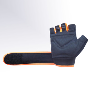Gants de fitness demi-doigts respirants en néoprène avec fermeture à lacets, antidérapants, avec support de poignet, unisexes, pour la gym, l'entraînement et le sport - Product Image 2