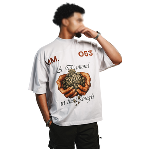 เสื้อยืดคอตตอนพิมพ์ลายกราฟฟิตี DTF ทรงหลวม สไตล์คลาสสิก พิมพ์ลายสำหรับผู้ชาย เสื้อยืดแนวสตรีทแฟชั่นทรงบ็อกซี่ โอเวอร์ไซส์ - Product Image 1