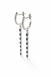 Diamond and Ruby <b>Earring</b> in 92.5 Sterling Silver KLST-30925 - Product Image 2